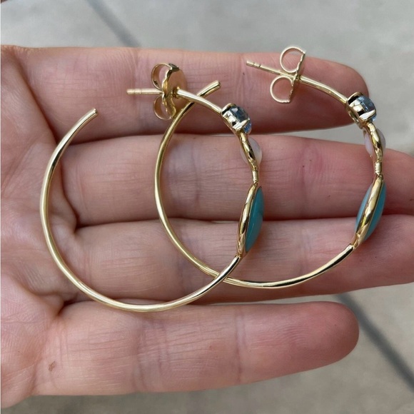 Ippolita 18K Gold Hoop Earrings - Picture 3 of 3